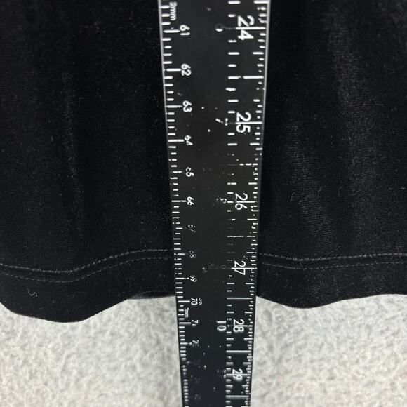 Ralph Lauren Velvet Blouse Womens 2X Black Trim Faux Wrap Business Office LRL - Picture 5 of 7